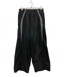 BALENCIAGA（バレンシアガ）の古着「トラックワイドナイロンパンツ」｜ブラック