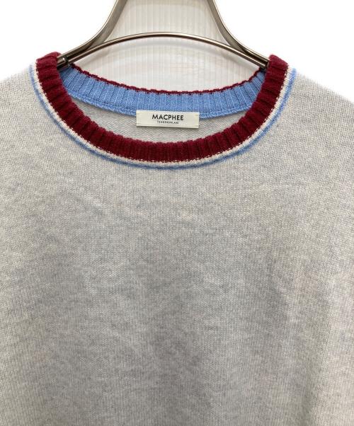 MACPHEE（マカフィー）MACPHEE (マカフィー) NZ LAMBS クルーネックプルオーバー グレー サイズ:Mの古着・服飾アイテム