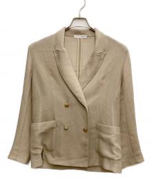 COLLAGE GALLARDAGALANTE（コラージュ ガリャルダガランテ）の古着「メッシュダブルジャケット」｜ベージュ