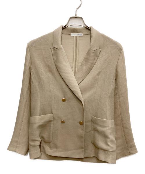 COLLAGE GALLARDAGALANTE（コラージュ ガリャルダガランテ）COLLAGE GALLARDAGALANTE (コラージュ ガリャルダガランテ) メッシュダブルジャケット ベージュ サイズ:Fの古着・服飾アイテム