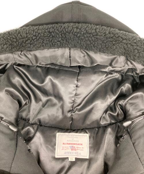 AVIREX（アヴィレックス）AVIREX (アヴィレックス) B-3 HOODIE フライトジャケット ブラック サイズ:XLの古着・服飾アイテム