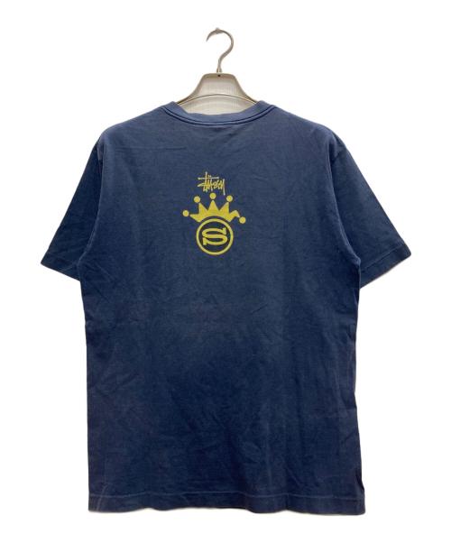 stussy（ステューシー）stussy (ステューシー) プリントTシャツ ネイビー サイズ:Lの古着・服飾アイテム