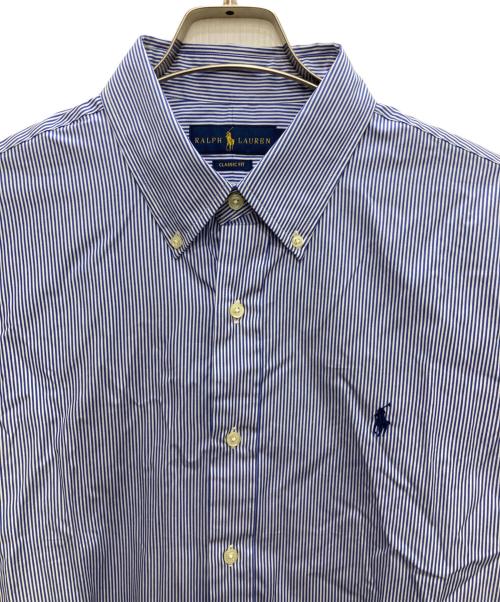 RALPH LAUREN（ラルフローレン）RALPH LAUREN (ラルフローレン) ストライプシャツ ブルー サイズ:L 未使用品の古着・服飾アイテム