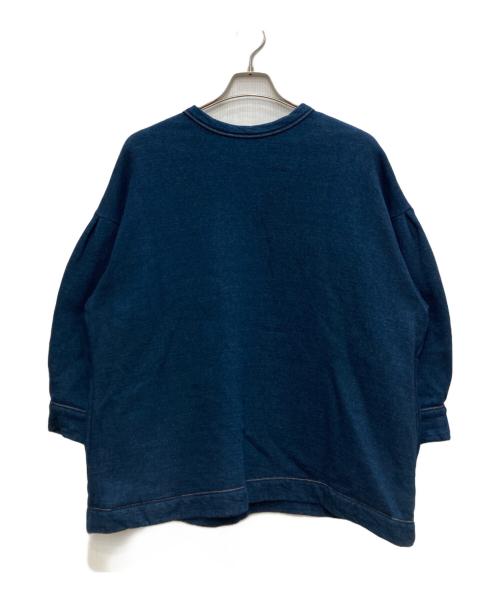 45R（フォーティファイブ・アール）45R (フォーティファイブ・アール) 裏毛のチュニック インディゴ サイズ:freeの古着・服飾アイテム