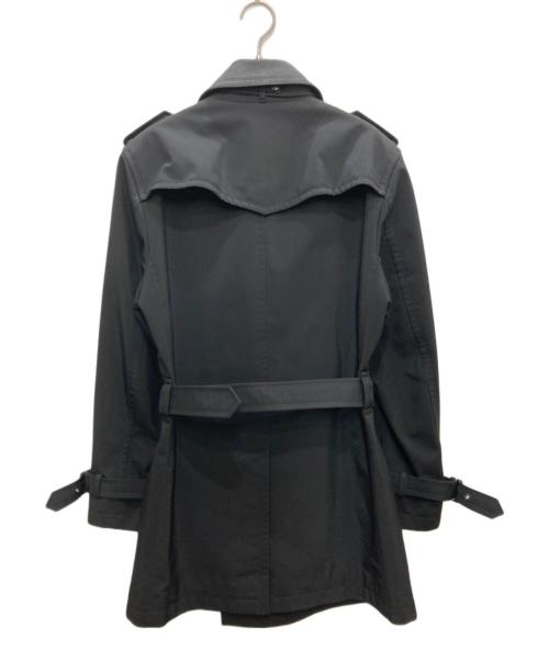BURBERRY BLACK LABEL（バーバリーブラックレーベル）BURBERRY BLACK LABEL (バーバリーブラックレーベル) チェックトレンチコート ブラック サイズ:Mの古着・服飾アイテム