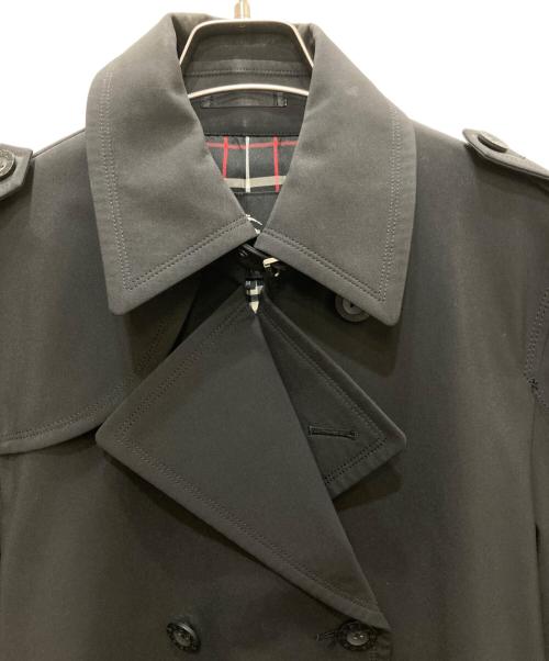 BURBERRY BLACK LABEL（バーバリーブラックレーベル）BURBERRY BLACK LABEL (バーバリーブラックレーベル) チェックトレンチコート ブラック サイズ:Mの古着・服飾アイテム