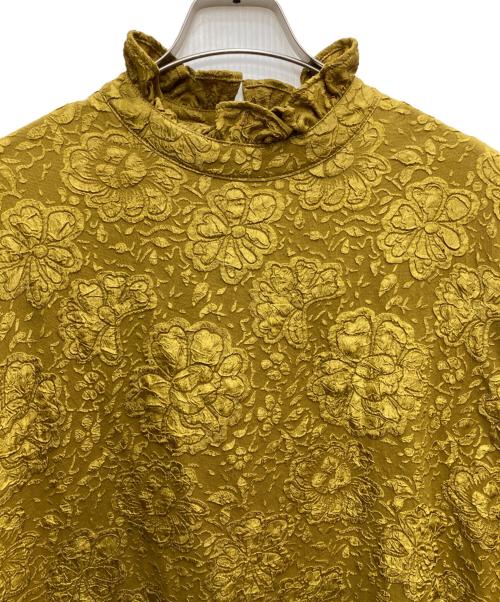 perna（ペルナ）perna (ペルナ) フラワージャガードワンピース イエロー サイズ:XLの古着・服飾アイテム