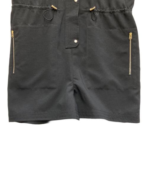 HER LIP TO（ハーリップトゥ）Her lip to (ハーリップトゥ) Oxford Romper/オックスフォード  ロンパース ブラック サイズ:M 未使用品の古着・服飾アイテム