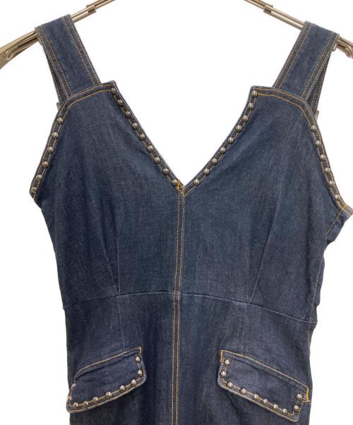 Ameri（アメリ）Ameri (アメリ) デニムスタッズワンピース インディゴ サイズ:Ｍの古着・服飾アイテム