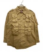 Willis&Geigerウィリスアンドガイガー）の古着「MULTI POCKET UTILITY SHIRTS」｜カーキ