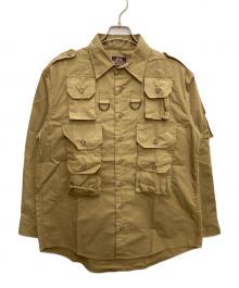 Willis&Geiger（ウィリスアンドガイガー）の古着「MULTI POCKET UTILITY SHIRTS」｜カーキ