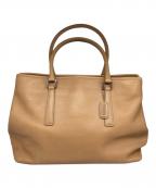 COACHコーチ）の古着「オールドレザートートバッグ」｜ベージュ