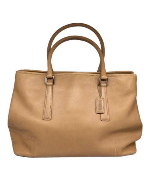 COACH（コーチ）COACH (コーチ) オールドレザートートバッグ ベージュの古着・服飾アイテム