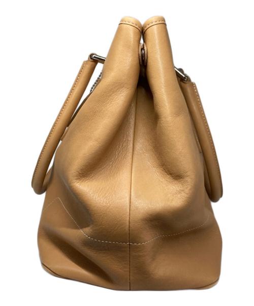 COACH（コーチ）COACH (コーチ) オールドレザートートバッグ ベージュの古着・服飾アイテム