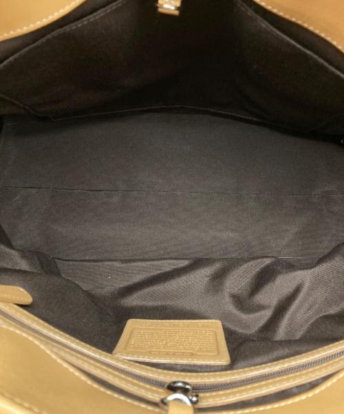 COACH（コーチ）COACH (コーチ) オールドレザートートバッグ ベージュの古着・服飾アイテム