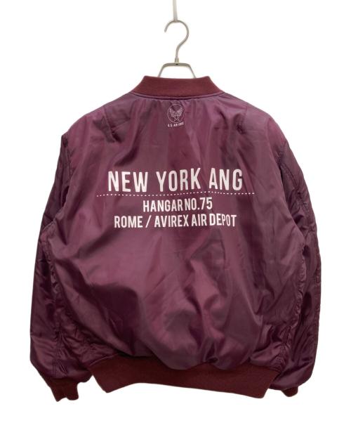 AVIREX（アヴィレックス）AVIREX (アヴィレックス) MA-1ジャケット ボルドー サイズ:2XLの古着・服飾アイテム