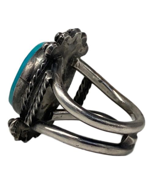 Navajo（ナバホ）NAVAJO (ナバホ) ターコイズシルバーリング ターコイズ サイズ:17号の古着・服飾アイテム