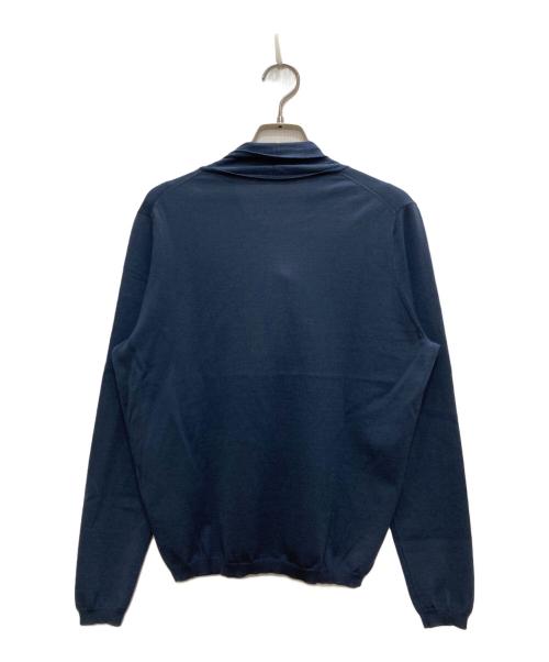 BALLSEY（ボールジィ）BALLSEY (ボールジィ) スーパーエクストラファインウール ボウタイプルオーバー ネイビー サイズ:Ｓの古着・服飾アイテム