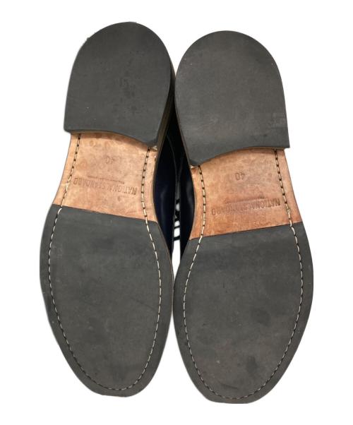 national standard（ナショナルスタンダード）national standard (ナショナルスタンダード) レザーシューズ ネイビー サイズ:40の古着・服飾アイテム