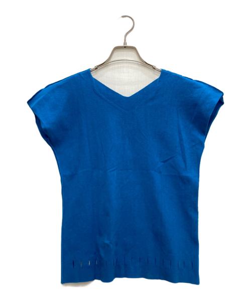 ISSEY MIYAKE（イッセイミヤケ）ISSEY MIYAKE (イッセイミヤケ) ノースリーブカットソー ブルー サイズ:2の古着・服飾アイテム