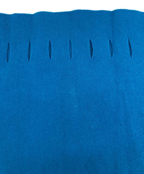 ISSEY MIYAKE（イッセイミヤケ）ISSEY MIYAKE (イッセイミヤケ) ノースリーブカットソー ブルー サイズ:2の古着・服飾アイテム