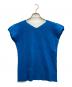 ISSEY MIYAKE (イッセイミヤケ) ノースリーブカットソー ブルー サイズ:2：8000円