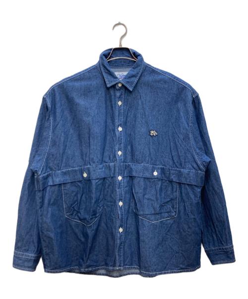 KEBOZ（ケボズ）KEBOZ (ケボズ) デニムシャツ インディゴ サイズ:Ｍの古着・服飾アイテム