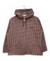 KEBOZ（ケボズ）の古着「CHECK HOOD SHIRT/チェック フード シート」｜ホワイト×レッド