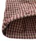 中古・古着 KEBOZ (ケボズ) CHECK HOOD SHIRT/チェック フード シート ホワイト×レッド サイズ:Ｍ：6000円