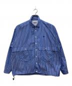 KEBOZケボズ）の古着「ストライプシャツ」｜ブルー