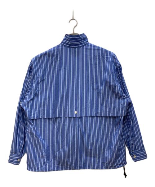 KEBOZ（ケボズ）KEBOZ (ケボズ) ストライプシャツ ブルー サイズ:Ｍの古着・服飾アイテム