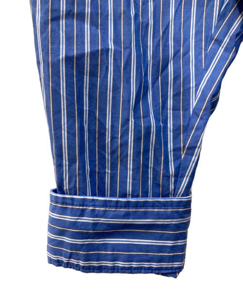 KEBOZ（ケボズ）KEBOZ (ケボズ) ストライプシャツ ブルー サイズ:Ｍの古着・服飾アイテム