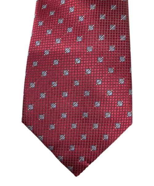 EMPORIO ARMANI（エンポリオ アルマーニ）EMPORIO ARMANI (エンポリオ アルマーニ) ピュアシルク ジャカードマイクロパターン ボルドー サイズ:- 未使用品の古着・服飾アイテム