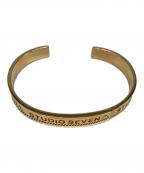 studio sevenスタジオセブン）の古着「Caution Bangle/バングル」｜ゴールド