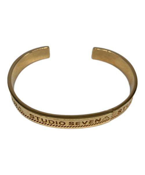 studio seven（スタジオセブン）studio seven (スタジオセブン) Caution Bangle/バングル ゴールドの古着・服飾アイテム