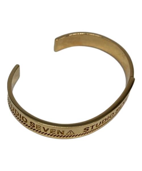 studio seven（スタジオセブン）studio seven (スタジオセブン) Caution Bangle/バングル ゴールドの古着・服飾アイテム