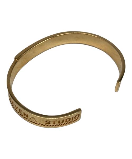 studio seven（スタジオセブン）studio seven (スタジオセブン) Caution Bangle/バングル ゴールドの古着・服飾アイテム