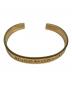 studio seven（スタジオセブン）の古着「Caution Bangle/バングル」｜ゴールド