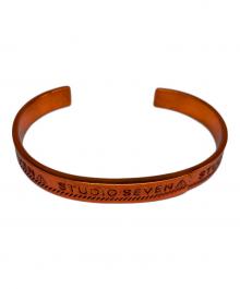 studio seven（スタジオセブン）の古着「Caution Bangle」｜オレンジ