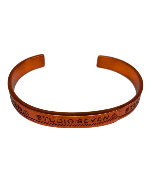 studio seven（スタジオセブン）studio seven (スタジオセブン) Caution Bangle オレンジの古着・服飾アイテム