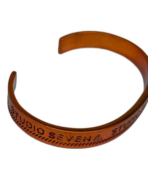 studio seven（スタジオセブン）studio seven (スタジオセブン) Caution Bangle オレンジの古着・服飾アイテム