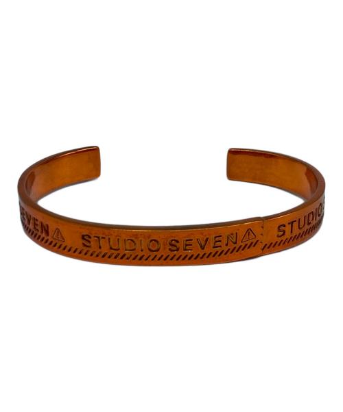 studio seven（スタジオセブン）studio seven (スタジオセブン) Caution Bangle オレンジの古着・服飾アイテム