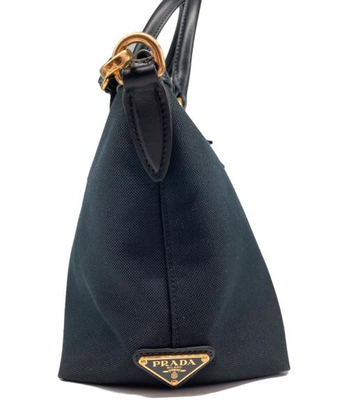 PRADA（プラダ）PRADA (プラダ) ロゴジャガード 2WAYバッグ ブラックの古着・服飾アイテム