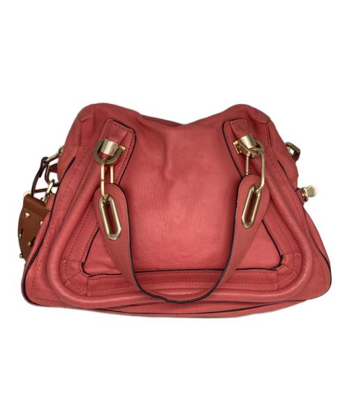 Chloe（クロエ）Chloe (クロエ) パラティ 2WAYバッグ レッドの古着・服飾アイテム