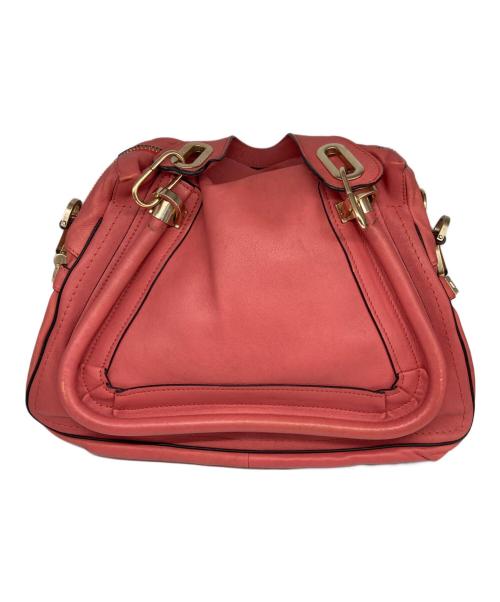Chloe（クロエ）Chloe (クロエ) パラティ 2WAYバッグ レッドの古着・服飾アイテム