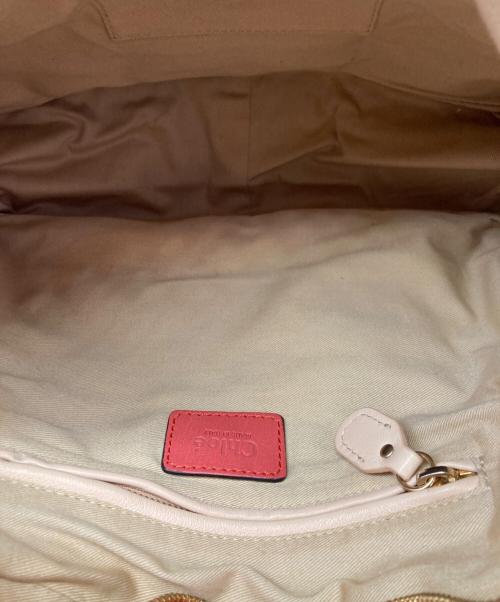 Chloe（クロエ）Chloe (クロエ) パラティ 2WAYバッグ レッドの古着・服飾アイテム