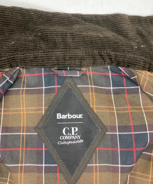 Barbour（バブアー）Barbour (バブアー) C.P COMPANY (シーピーカンパニー) Mille wax thousand jacket ブラウン サイズ:Sの古着・服飾アイテム