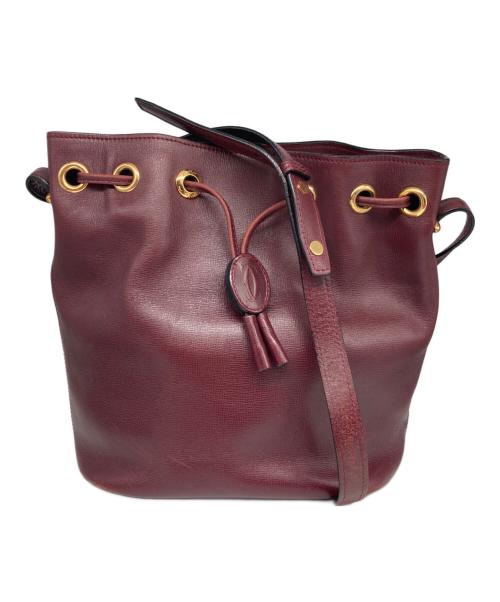 Cartier（カルティエ）Cartier (カルティエ) マストライン オールド巾着型ショルダーバッグの古着・服飾アイテム