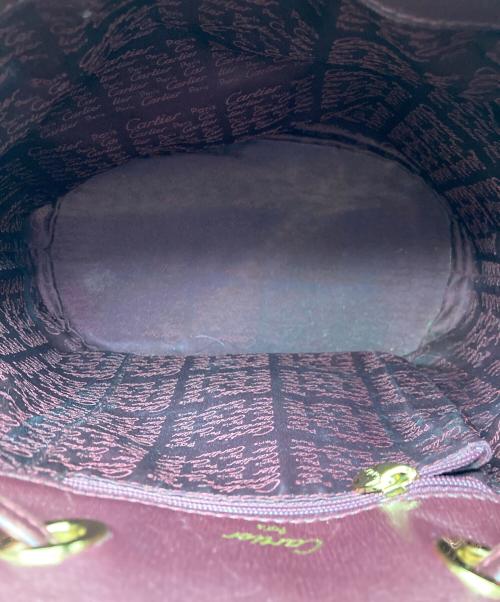 Cartier（カルティエ）Cartier (カルティエ) マストライン オールド巾着型ショルダーバッグの古着・服飾アイテム