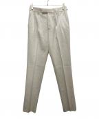 ZEGNAゼニア）の古着「COTTON AND WOOL DOUBLE PLEAT PANTS」｜ベージュ